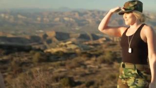 Blonde lesbian soldiers caught on – AJ Applegate,Alexis Fawx